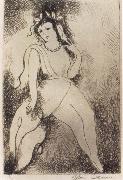 Marie Laurencin Woman wearing the jewelry china oil painting artist